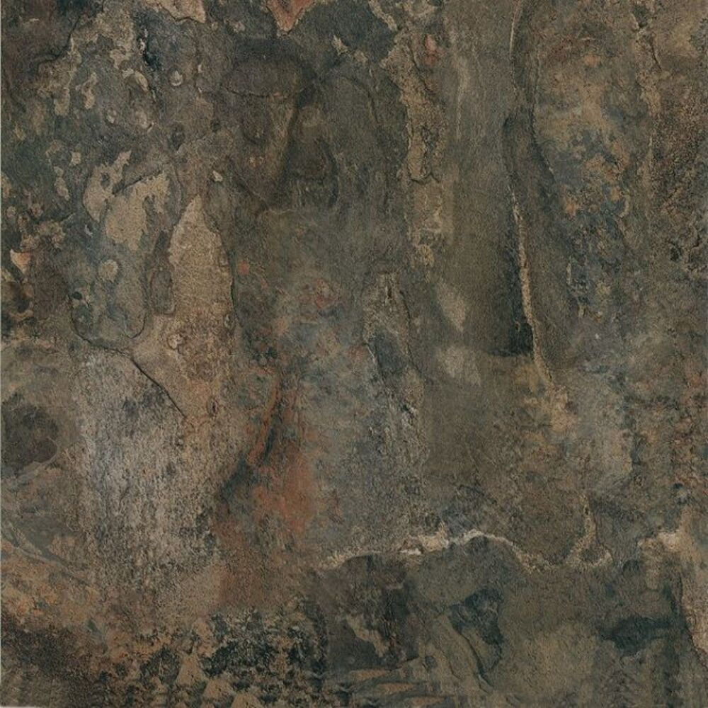 Marble Dark Slate Marble Vinyl Floor Tiles Self Stick Peek Flooring 12'' x 12''